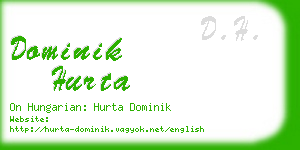 dominik hurta business card